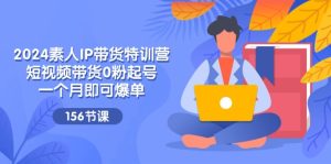 2024素人IP带货特训营,短视频带货0粉起号,一个月即可爆单(156节)-聊项目