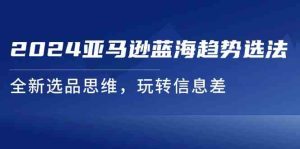2024亚马逊蓝海趋势选法,全新选品思维,玩转信息差-聊项目