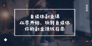 自媒体副业课,从0开始,玩转自媒体—你的副业赚钱指南(58节课)-聊项目
