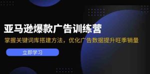 亚马逊爆款广告训练营:掌握关键词库搭建方法,优化广告数据提升旺季销量-聊项目
