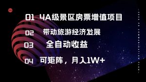 (12172期)4A级景区房票增值项目  带动旅游经济发展 全自动收益 可矩阵 月入1w+-聊项目