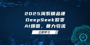 2025 淘系精品课,DeepSeek 裂变,AI 爆图,暴力引流-聊项目