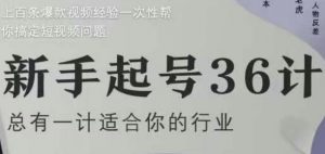 新手起号36计2.0,四年行业沉淀,上百条爆款视频经验一次性帮你搞定短视频问题-聊项目