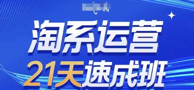 淘系运营21天速成班(更新25年5月)，0基础轻松搞定淘系运营，不做假把式-聊项目