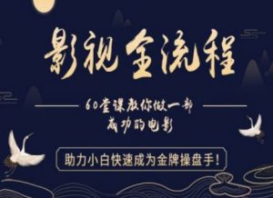 【影视全流程】教你做一部成功的电影,助力小白快速成为金牌操盘手-聊项目