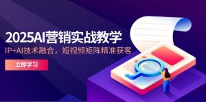 2025AI营销实战教学-5月，IP+AI技术融合，短视频矩阵精准获客-聊项目
