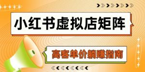 小红书虚拟店矩阵,AI铺货/笔记狂怼/选品搬运/自动发货,高客单价躺赚指南-聊项目