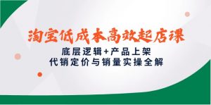 淘宝低成本高效起店课,底层逻辑+产品上架,代销定价与销量实操全解-聊项目