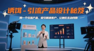 诱饵-引流产品设计秘笈,用一个引流产品,吸引精准客户,让他们主动找你-聊项目