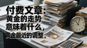 付费文章：黄金的走势意味着什么，如何看待黄金最近的调整-聊项目