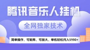 2025腾讯音乐挂G项目,全网独家技术,全新玩法,轻松月入5k+【揭秘】-聊项目