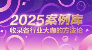 2025案例库,收录各行业大咖的方法论-聊项目