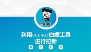 利用cursor白嫖工具进行拉新-聊项目