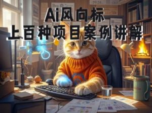 Ai风向标-附100种项目案例玩法-0基础小白到大神ai视频商业应用教学-聊项目
