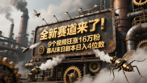 全新赛道来了!9个视频狂涨16万粉,靠AI末日剧本日入4位数,评论区爆肝追更!-聊项目