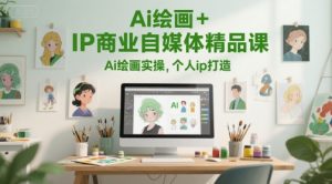 Ai绘画+IP商业自媒体精品课,Ai绘画实操,个人ip打造-聊项目