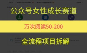 公众号女性赛道,最近爆火系列,条条作品阅读量10w+-聊项目
