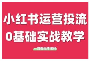 小红书运营投流,小红书广告投放从0到1的实战课,学完即可开始投放(更新)-聊项目