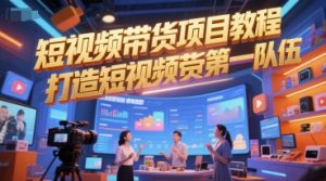 短视频带货项目教程,打造短视频带货第一队伍-聊项目