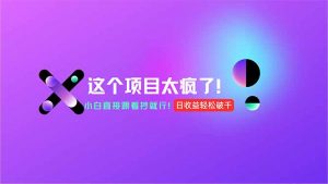 用AI工具无脑生成，小白零成本操作，轻松日入1000+，现在入局正当时！-聊项目