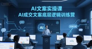 AI文案实操课，AI成交文案底层逻辑训练营-聊项目