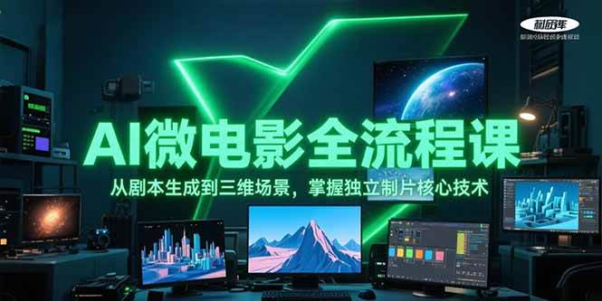 AI微电影全流程课，从剧本生成到三维场景，掌握独立制片核心技术-聊项目