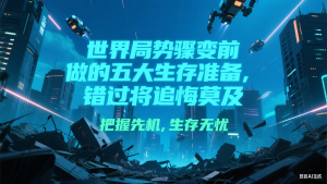 付费文章《世界局势骤变前必做的五大生存准备,错过将追悔莫及》-聊项目