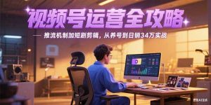 2025视频号运营全攻略,推流机制加短剧剪辑,从养号到日销34万实战-聊项目