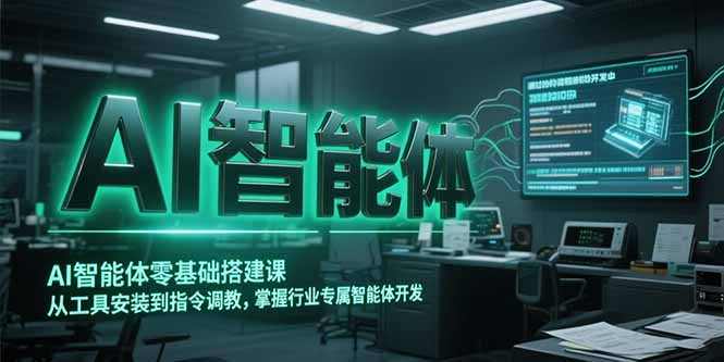 AI智能体零基础搭建课，从工具安装到指令调教，掌握行业专属智能体开发…-聊项目
