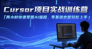 Cursor项目实战训练营，两小时快速掌握AI编程，零基础也能轻松上手-聊项目