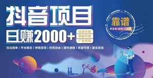 抖音小游戏项目:日收益2000+暴利逆袭,玩法简单|平台稳定|持续变现-聊项目