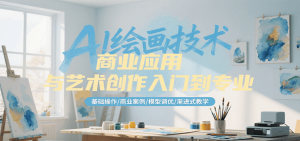 AI绘画技术商业应用与艺术创作入门到专业,基础操作/商业案例/模型调优/渐进式教学-聊项目
