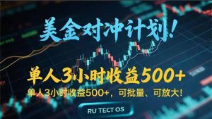 长久稳定的撸美金项目,平均3小时收入 500+,可公司实地考察实地操作!-聊项目