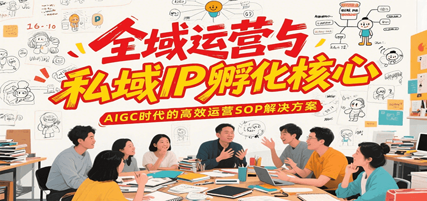 全域运营与私域IP孵化核心，AIGC时代的高效运营SOP解决方案-聊项目