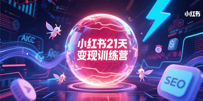 小红书21天变现训练营，AIGC工具高效应用，SEO优化核心技巧-聊项目