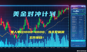 2025年最暴力项目“美金先登计划”最新最强对冲战法，每日实际收益1K-4K-聊项目