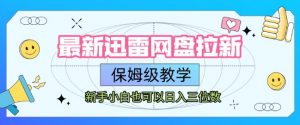 最新迅雷网盘拉新，保姆级教学，新手小白也可以日入三位数-聊项目