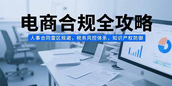 电商合规全攻略，人事合同雷区规避，税务风控体系，知识产权防御-聊项目