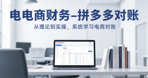 电商财务-拼多多对账，从理论到实操，系统学习电商对账-聊项目