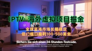 【海外虚拟项目掘金】日入100-200美刀，自己在家就可以闷声发大财，长期可做，工作室可复制扩大【揭秘】-聊项目