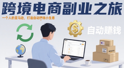 跨境电商副业之旅，一个人的亚马逊，打造自动賺钱小生意-聊项目