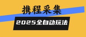 2025携程信息采集全自动玩法,高单价,零人工,全天开干【揭秘】-聊项目