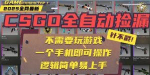 CSGO自动捡漏项目,最新独家玩法,一个手机即可操作,新手小白轻松月入1W+,操作简单易上手【揭秘】-聊项目