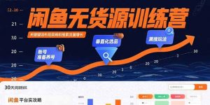 闲鱼无货源训练营:账号准备养号/垂直化选品/黑搜玩法,0基础30天盈利指南-聊项目