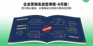 企业营销实战型课程-8月版:四大核心模块,从策略设计到执行落地全流程-聊项目