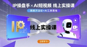 IP操盘手线上实操课,AI短视频线上课-聊项目