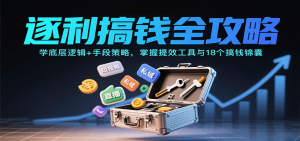 逐利搞钱全攻略:学底层逻辑+手段策略,掌握提效工具与18个搞钱锦囊-聊项目