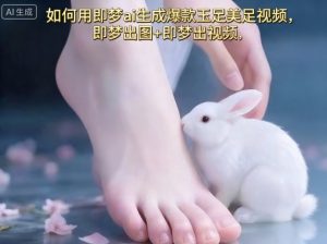 如何用即梦ai生成爆款玉足美足视频,即梦出图+即梦出视频,快速涨粉-聊项目