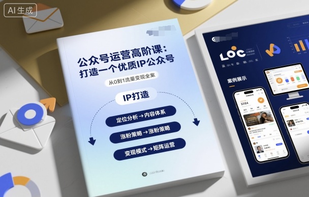 公众号运营高阶课，打造一个优质IP公众号-聊项目