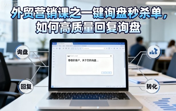 外贸营销课之一键询盘秒杀单，如何高质量回复询盘-聊项目